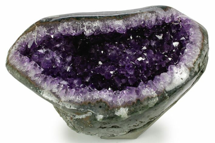 Sparkly Deep-Purple Amethyst Geode - Uruguay #378213